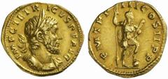 The Roman Empire Tetricus I, 271 - 274 No.: 205 Schätzpreis - Estimate CHF 16000.- Aureus, Cologne (?) circa 272-273, 4.01 g. IMP C TETRICVS P F AVG Laureate and cuirassed bust r., drapery over l. sho