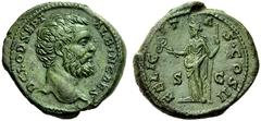 THE ROMAN EMPIRE Clodius Albinus, Caesar, shortly after April 9, 193–end 195/beginning 196. Struck by Septimius Severus, April 9, 193–February 4, 211. As, Rome 194–195, Æ 12.64 g. Obv. D CLOD SEPT - A