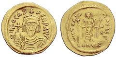 The Byzantine Empire The mint is Constantinopolis unless otherwise stated Phocas, 23 November 602 – 5 October 610 Solidus 602-603, AV 4.41 g. ON FOCAS – PERP AVG Draped and cuirassed bust facing, wear