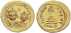 The Byzantine Empire The mint is Constantinopolis unless otherwise stated Heraclius, 5 October 610 – 11 January 641, with colleagues from January 613 Solidus, uncertain Eastern mint, Jerusalem (?) 613