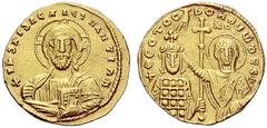 The Byzantine Empire The mint is Constantinopolis unless otherwise stated John I Tzimisces, 11 December 969 – 11 January 976 Histamenon 969–976, AV 4.42 g. +IhSXISReX ReGNANTIhM Facing bust of Christ,