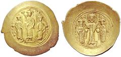 The Byzantine Empire The mint is Constantinopolis unless otherwise stated Romanus IV Diogenes, 1 January 1068 – September 1071 and associate rulers Histamenon circa 1068-1071, AV 4.36 g. KωN – MX – AN
