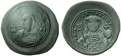 The Byzantine Empire The mint is Constantinopolis unless otherwise stated Michael VII, Ducas October 1071 – 31 March 1078, with colleagues from 1074 Pattern of a Histamenon 1071-1078, Æ 2.63 g. Bust o