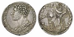 Monete di zecche italiane Firenze Alessandro de’Medici duca della Repubblica fiorentina, 1532-1537. Testone, AR 9,99 g. ALEXANDER MED R P FLOREN DVX Busto a s. Rv. S CO – SMVS – S DAMIANVS I santi Cos