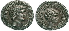JDL Collection Part II: Roman Coins IMPERATORIAL COINAGE MARK ANTONY, died in 30 BC. With Marcus Barbatius Pollio. Denarius, Ephesus 41, AR 3.94 g. Obv. M × ANT × IMP × AVG × III × VIR × R × P × C × M