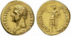 The Roman Empire Vitellius, January – December 69 No.: 403 Schätzpreis - Estimate CHF 8000 d=20 mm Aureus, Tarraco January - June 69, AV 7.03 g. A VITELLIVS IMP GERMAN Laureate bust l. Rev. CONSENSVS 