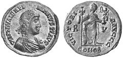 Barbaric Coinage imitating Imperial issues The Visigoths No.: 2248 Schätzpreis - Estimate CHF 2000 d=22 mm Non Imperial Coinage in the name of Valentinian III. Solidus, AV 4.40 g. RIC 3712 obv., 3713 