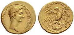The Roman Empire Octavian as Augustus, 27 BC – 14 AD Aureus 27 BC, AV 7.94 g. CAESAR·COS·VII – CIVIBVS·SERVATEIS Head r. Rev. AVGVSTVS Eagle with spread wings and head l., standing facing with oak wre