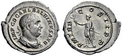 The Roman Empire Balbinus, circa April – June 238 Denarius April-July 238, AR 2.98 g. IMP C D CAEL BALBINVS AVG Laureate, draped and cuirassed bust r. Rev. P M T R P – COS II P P Balbinus, togate, sta