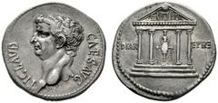 The Roman Empire Claudius, 41 – 54 Cistophoric tetradrachm, Ephesus 41-42, AR 11.16 g. Bare head l. Rev. Tetrastyle temple within which cult statue of Diana Ephesia. C 30. RPC 2222. RIC 118. Old cabin