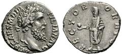 The Roman Empire Didius Julianus, 28th March – 1st June 193 Denarius 28th March-1st June 193, AR 3.07 g. Laureate head r. Rev. Didius Julianus standing l., togate, holding globe and roll. C 15. RIC 3.