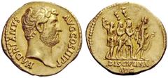 The George W. La Borde Collection of Roman Aurei Part I THE ROMAN EMPIRE Hadrian, 117 – 138 Aureus 134-138, AV 7.38 g. HADRIANVS – AVG COS III P P Bare head r. Rev. Hadrian advancing r. ahead of three