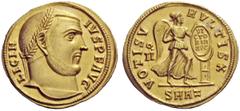 The George W. La Borde Collection of Roman Aurei Part I THE ROMAN EMPIRE Licinius I, 308 – 324 Aureus, Antioch 312-313, AV 5.30 g. LICIN – IVS P F AVG Laureate bust r. Rev. VOTIS V – MVLTIS X Victory 