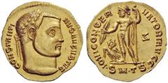 The George W. La Borde Collection of Roman Aurei Part I THE ROMAN EMPIRE Constantine I, 307 – 337 Aureus, Thessalonica circa 311-313, AV 5.28 g. CONSTANTIN – VS AVGVSTVS Laureate head r. Rev. IOVI CON