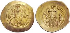 THE BYZANTINE EMPIRE Michael VII, Ducas October 1071 – 31 March 1078, with colleagues from 1074 Histamenon 1071-1078, AV 4.33 g. Bust of Christ facing, nimbate, raising r. hand in benediction and hold