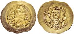 THE BYZANTINE EMPIRE Nicephorus III Botaniates, 3 April 1078-1 April 1081 Histamenon 1078-1081, EL 4.33 g. Facing bust of Christ, nimbate, raising r. hand in benediction and holding book of Gospels in