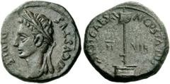 The Roman Empire Octavian, as Augustus 27 BC – 14 AD L. Cassius and C. Valerius Fene(stella?), duoviri. Semis, Caesaraugusta circa 15-13 BC, Æ 4.84 g. AVGVSTVS – DIVI· F Laureate head l. Rev. CAESAR –