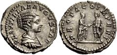 The Roman Empire Plautilla, wife of Caracalla Plautilla, wife of Caracalla, has three different types of hairstyle on her coinage as shown below. AMP. Denarius 202, AR 3.34 g. PLAVTILLA – AVGVSTA Drap