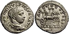 The Roman Empire Elagabalus, 218 – 222 Elagabal, son of Julia Soemias and grandson of Julia Domna's sister Julia Maesa, has multiple portrait types on coins, maturing from child to a young man. Famous