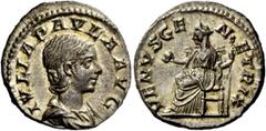 The Roman Empire Julia Paula, first wife of Elagabal Julia Paula is portrayed with two different hairstyles, below is one of them. AMP. Denarius 219-220, AR 2.16 g. IVLIA PAVLA AVG Draped bust r. Rev.