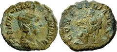 The Roman Empire Tranquillina, wife of Gordian III As 241, Æ 6.36 g. SABINA TRANQVILLINA AVG Diademed and draped bust r. Rev. CONCORDIA AVGG Concordia seated l., holding patera and double cornucopiae;