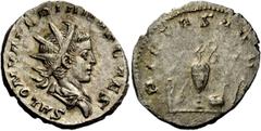The Roman Empire Saloninus caesar, 255 – 259 Saloninus as caesar usually looks younger than his brother Valerian II. I can only see one portrait type, which is continued on his very rare coins as augu