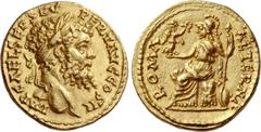 The Roman Empire Septimius Severus, 193 – 211. Aureus, Eastern mint possibly Emesa or Alexandria 195, AV 7.29 g. IMP C AEL SEP SEV – PERT AVG COS II Laureate head r. Rev. ROMA – AETERNA Roma seated l.