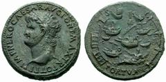 The Roman Empire Nero Augustus, 54-68 No.: 488 Schätzwert/Estimation: CHF 7000.- d=35 mm Sestertius, Lugdunum circa 66, æ 26.45 g. IMP NERO CAESAR AVG PONT MAX TR POT P P Laureate head l. Rev. Bird’s 