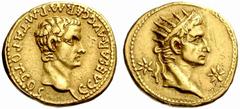 The Roman Empire Gaius called Caligula, 37 – 41 No.: 20 Schätzwert/Estimation: CHF 14000 d=19 mm Aureus. Lugdunum circa 37, 7.80 g. C CAESAR AVG GERM P M TR POT COS Bare head of Gaius r. Rev. Radiate 