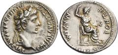 The Collection of a Perfectionist of Roman Imperial Silver Coins Octavian as Augustus, 27 BC – 14 AD. Denarius, Lugdunum circa AD 13-14, AR 3.85 g. CAESAR AVGVSTVS DIVI F PATER PATRIAE Laureate head r