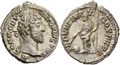 The Collection of a Perfectionist of Roman Imperial Silver Coins Commodus, 177 – 192. Denarius 183, AR 3.01 g. M COMMODVS – ANTON AVG PIVS Laureate head r. Rev. TR P VIII IMP – V – COS IIII P P Provid