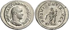 The Collection of a Perfectionist of Roman Imperial Silver Coins Gordian II, March – April 238. Denarius 238, AR 3.24 g. IMP M ANT GORDIANVS AFR AVG Laureate, draped and cuirassed bust r. Rev. PROVIDE