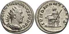 The Collection of a Perfectionist of Roman Imperial Silver Coins Trebonianus Gallus, 251 – 253. Antoninianus Antiochia 251-253, AR 4.09 g. IMP C C VIB TREB GALLVS P F AVG Radiate, draped, and cuirasse
