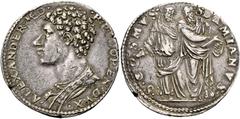 Firenze Monete di zecche italiane Firenze Alessandro de’Medici duca della Repubblica fiorentina, 1532-1537. Testone, AR 9,99 g. ALEXANDER MED – R P FLOREN DVX Busto a s. Rv. S COSMVS – S DAMIANVS I Sa