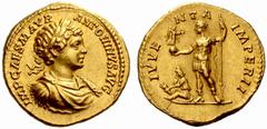 An Important Collection of Roman Gold Coins Part I The Roman Empire Caracalla, 198 – 217 No.: 43 Estimate: CHF 7500 d=21 mm Aureus 198-199, 7.32 g. IMP CAES M AVR – ANTONINVS AVG Laureate, draped and 
