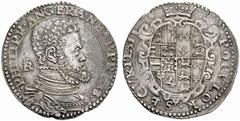 Importante serie di monete di zecche italiane Parte I Napoli Filippo II di Spagna (1554-1598). Primo periodo: Re d’Inghilterra, Francia, Napoli e Principe di Spagna (1554-1556) No.: 185 Estimate: EUR 