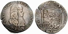 Importante serie di monete di zecche italiane Parte II MILANO Carlo II con reggenza della madre Maria Anna d’Austria (1665-1675). No.: 967 Estimate: EUR 600 d=38 mm Mezzo filippo 1675. AR 13,78 g. CAR