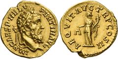 The Roman Empire Pertinax, January 1st – March 28th 193. Aureus January 1st – March 28th 193, AV 7.30 g. IMP CAES P HELV – PERTIN AVG Laureate head r. Rev. AEQVIT AVG TR P COS II Aequitas standing l.,