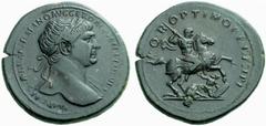 The Barry Feirstein Collection of Ancient Coins Part I The Roman Empire The mint is Roma unless otherwise stated Trajan, 98 – 117 No.: 117 Estimate: CHF 25000 d=38 mm Medallion circa 103-111, æ 31.30 