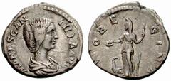 The Barry Feirstein Collection of Ancient Coins Part I The Roman Empire The mint is Roma unless otherwise stated Manlia Scantilla, wife of Didius Julianus No.: 130 Estimate: CHF 2000 d=18 mm Denarius 