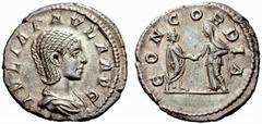The Barry Feirstein Collection of Ancient Coins Part I The Roman Empire The mint is Roma unless otherwise stated Julia Paula, first wife of Elagabal No.: 142 Estimate: CHF 500 d=20 mm Denarius 219-220