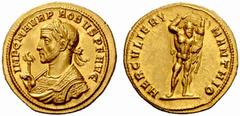 The Barry Feirstein Collection of Ancient Coins Part I The Roman Empire The mint is Roma unless otherwise stated Probus, 276 – 282 No.: 169 Estimate: CHF 40000 d=22 mm Heavy aureus, Siscia 276-282, AV