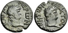 The Roman Empire Nero augustus, 54 – 68. Diassarion, Thessaly, Magnetes circa 63-68, Æ 23 mm, 8.57 g. ΝΕΡWΝ ΚΑΙCAP Laureate head of Nero r. Rev. CΕΒΑCΤΟC ΜΑΓΝΗΤWΝ Radiate head of Nero r. RPC 1424. BCD