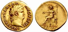 An interesting selection of Roman Gold Coins from the B.d.B Collection The Roman Empire Nero caesar, 50 ? 54 Aureus circa 66-67, 7.36 g. IMP NERO CAESAR ? AVGVSTVS Laureate head r. Rev. Salus seated l