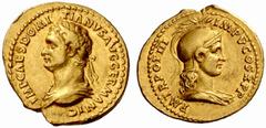 An interesting selection of Roman Gold Coins from the B.d.B Collection The Roman Empire Domitian caesar, 81 – 96 Aureus 84, 7.43 g. IMP CAES DOMI – TIANVS AVG GERMANIC Laureate and draped bust l. Rev.