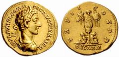 An interesting selection of Roman Gold Coins from the B.d.B Collection The Roman Empire Commodus caesar, 166 – 177 Aureus 177, 7.20 g. IMP L AVREL COMMODVS AVG GERM SARM Laureate, draped and cuirassed