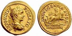 An interesting selection of Roman Gold Coins from the B.d.B Collection The Roman Empire Caracalla augustus, 198 – 217 Aureus 203-204, 7.08 g. ANTONINVS – PIVS AVG Laureate, draped and cuirassed bust r