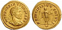 An interesting selection of Roman Gold Coins from the B.d.B Collection The Roman Empire Carinus caesar, 282 – 283. Aureus, Cyzicus 282, 4.54 g. M AVR CARINVS NOB CAES Laureate, draped and cuirassed bu