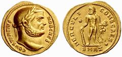 An interesting selection of Roman Gold Coins from the B.d.B Collection The Roman Empire Constantius Chlorus caesar, 295 – 305 Aureus, Antiochia 299-302, 5.31 g. CONSTANTIVS – NOB CAES Laureate head r.