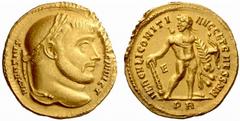 An interesting selection of Roman Gold Coins from the B.d.B Collection The Roman Empire Maxentius caesar, 306 – 307 Aureus late 306 to early spring 307, 4.91 g. MAXENTIVS – PRINC INVICT Laureate head 